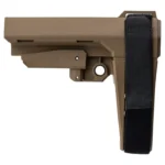 SB Tactical SBA3 AR Pistol Stabilizing Brace - Flat Dark Earth - No Receiver Extension