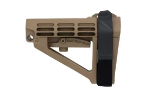 SB Tactical SBA4 Pistol Stabilizing Brace - Flat Dark Earth - No Receiver Extension